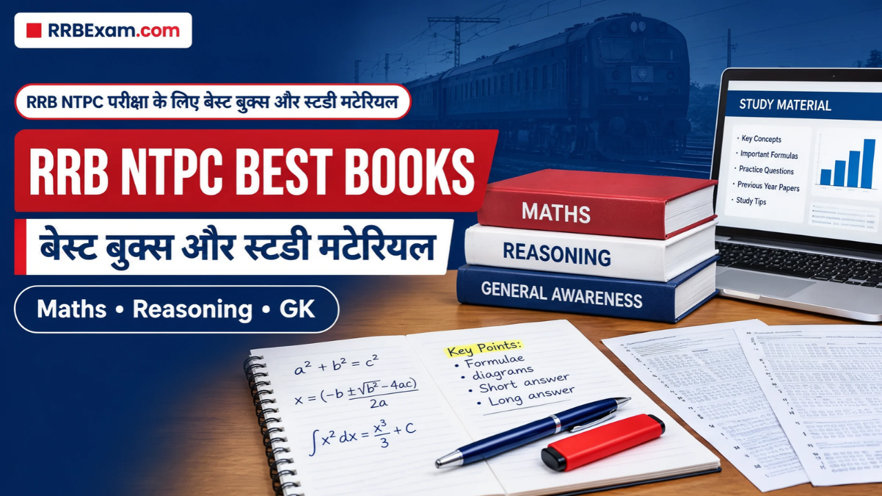 RRB NTPC परीक्षा के लिए बेस्ट बुक्स और स्टडी मटेरियल