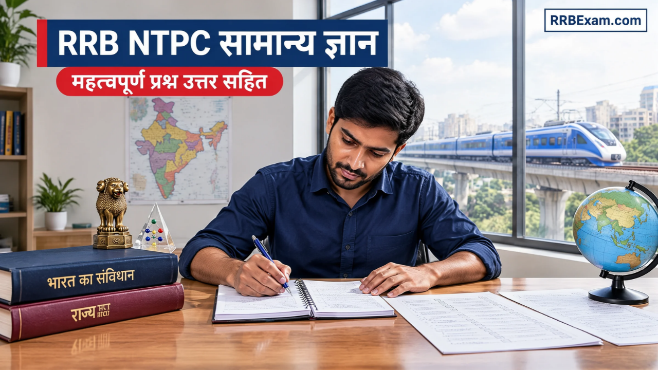 RRB NTPC सामान्यज्ञानकेमहत्वपूर्णप्रश्न