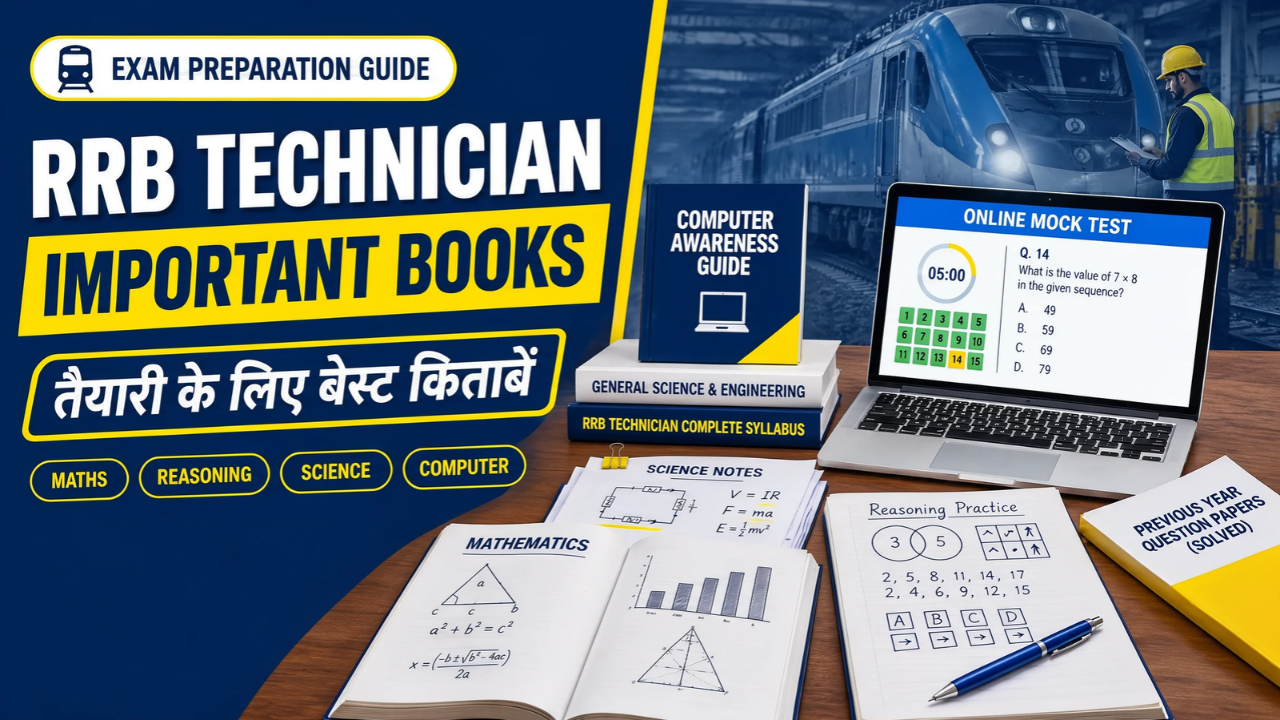 RRB Technician की तैयारी के लिए महत्वपूर्ण किताबें