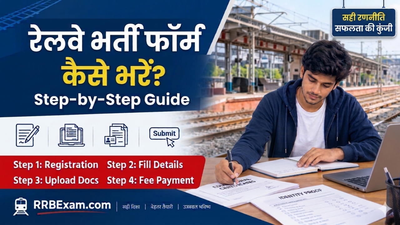 रेलवे भर्ती आवेदन फॉर्म कैसे भरें? स्टेप-बाय-स्टेप गाइड