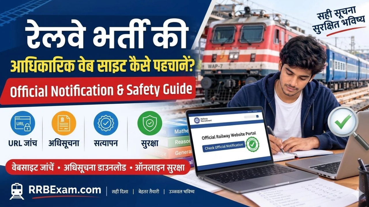 रेलवे भर्ती की आधिकारिक वेबसाइट और नोटिफिकेशन कैसे पहचानें?