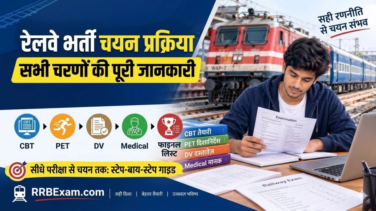 रेलवे भर्ती में चयन प्रक्रिया के सभी चरणों की जानकारी